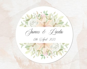 Custom Wedding text stickers, circular, circle, personalised stickers, Packaging stickers, event, business, wedding stickers, hen stickers
