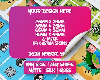 Custom personalised business logo, Rectangular, Rectangle, Square, circle, round, stickers or custom writing. Business, Postage labels