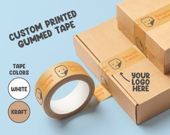 Custom packing tape, gummed tape, packaging tape, personalised tape, paper tape, custom tape, custom printed, parcel tape, with your logo