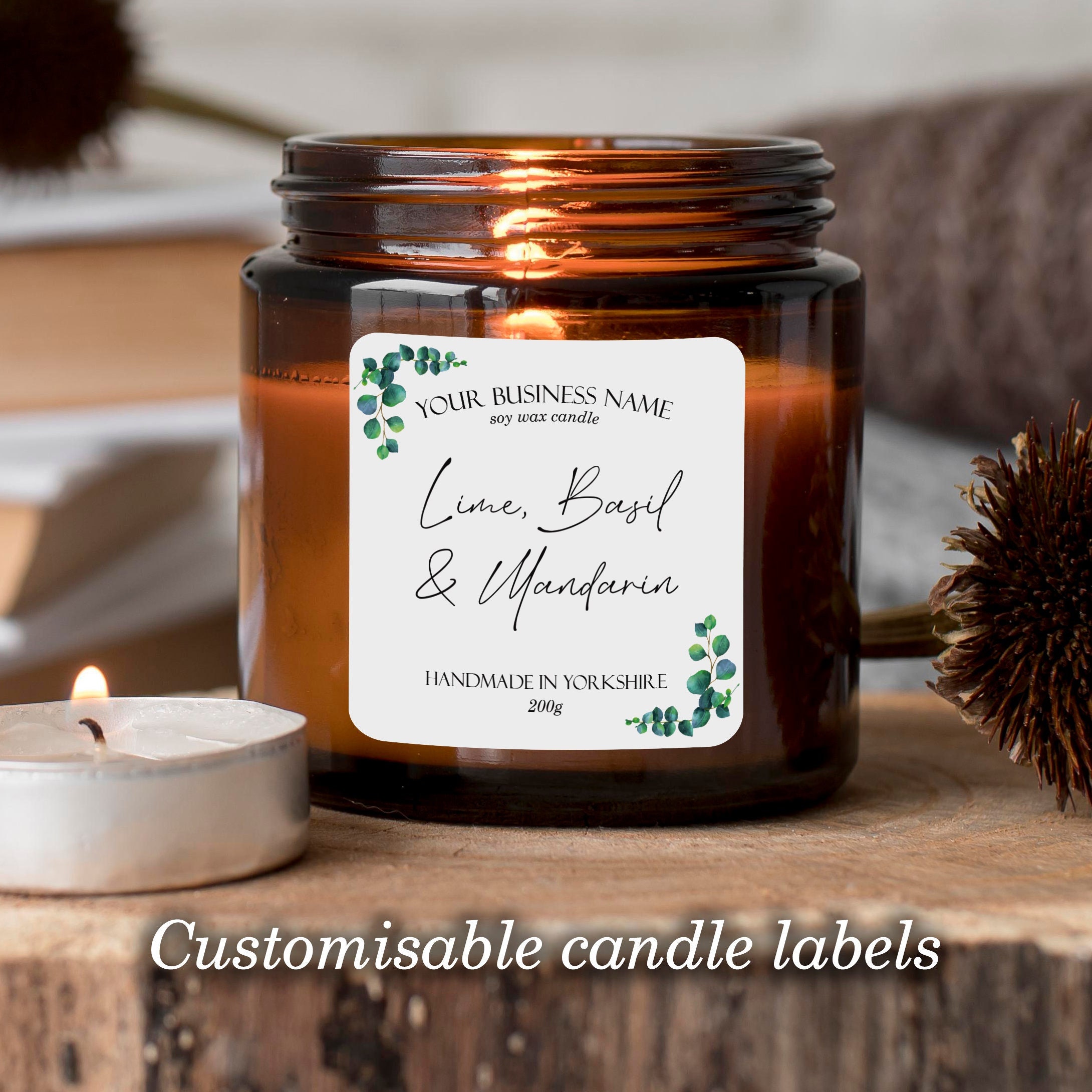 Personalised Custom Candle Labels, Custom Candle Label Design, Candle  Branding, Candle Sticker, Labels, Homemade Candle, Product Label 