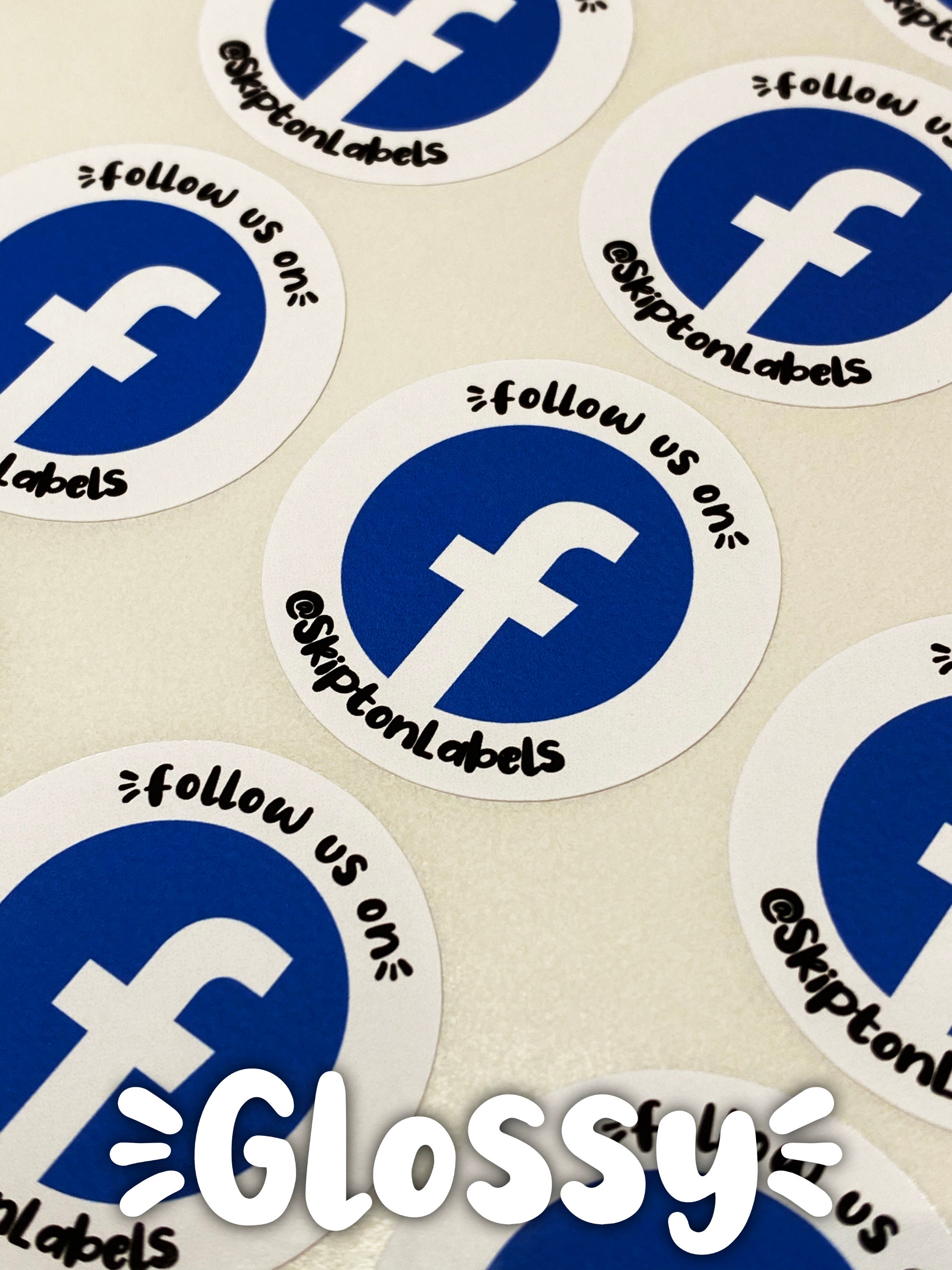 Custom Facebook stickers social media postage stickers | Etsy