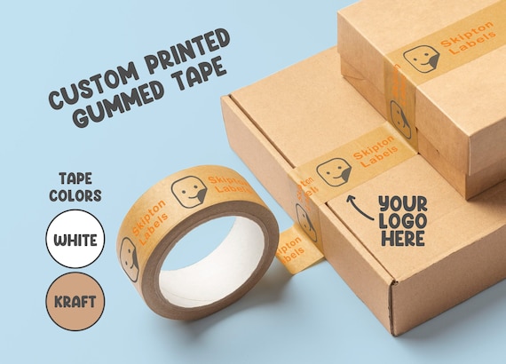 Custom Packing Tape, Gummed Tape, Packaging Tape, Personalised Tape, Paper  Tape, Custom Tape, Custom Printed, Parcel Tape, With Your Logo 