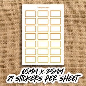 Custom personalised business logo, Rectangular, Rectangle, Square, circle, round, stickers or custom writing. Business, Postage labels immagine 5
