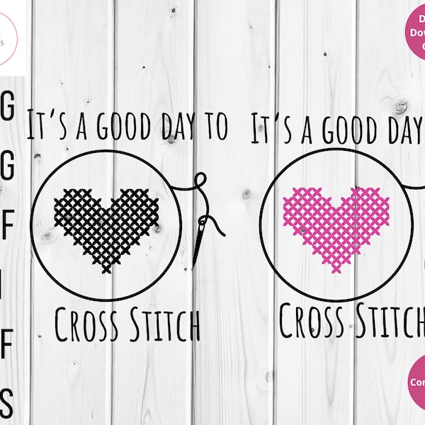 Cross Stitch Svg, Heart Cross Stitch Svg, Cross Stitch Clipart, Yarn Craft Svg, Craft Svg, Embroidery Svg, X Stitch Svg, Cross Stitch Cricut