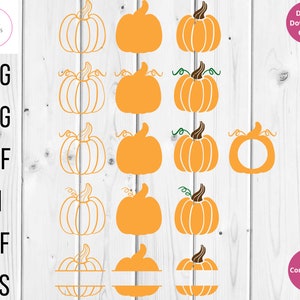 Pumpkin Svg, Fall Svg, Fall Pumpkin Svg, Pumpkin Bundle Svg, Pumpkin Png, Pumpkin Clipart, Pumpkin Set Svg, Autumn Svg, Thanksgiving Svg Dxf