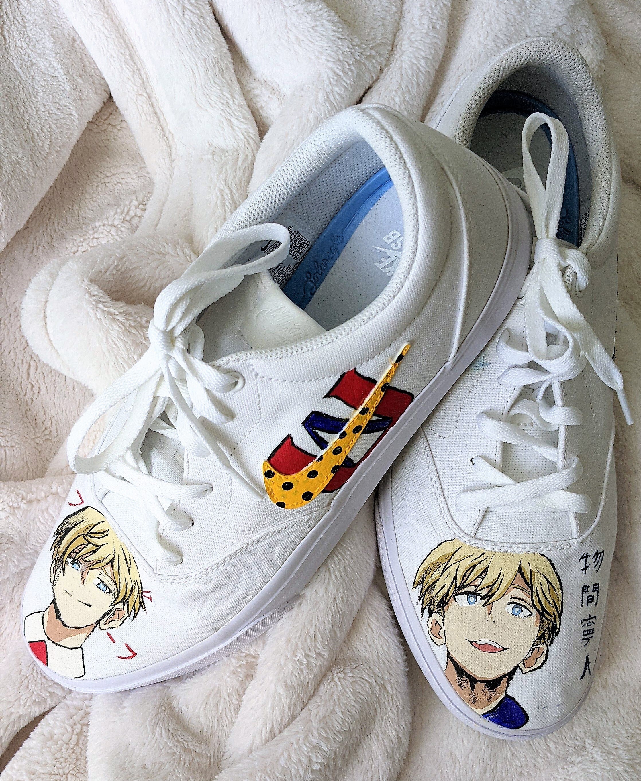 Custom Hand Painted Anime Shoes Send Your Shoes and I'll Etsy