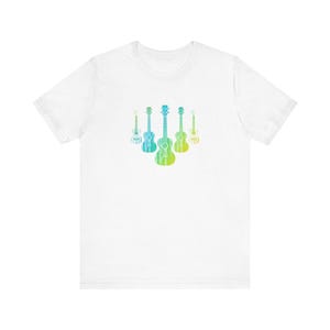 5 Ukes T-shirt (blue/green/yellow)
