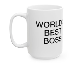 World's Best Boss Ceramic Mug, (11oz, 15oz)