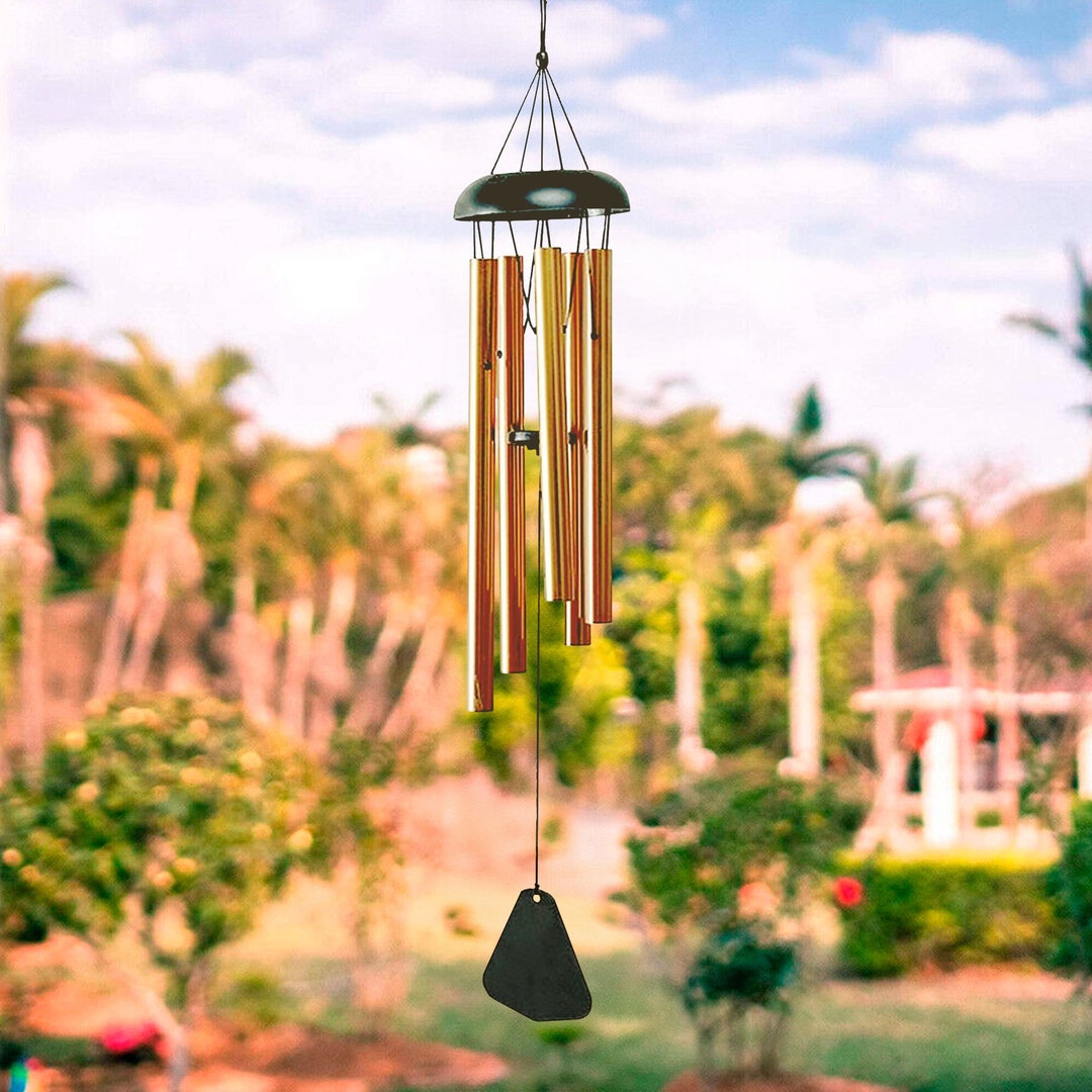 Gold Wind Chime Corinthian Bells Wind Chimes Indoor Etsy UK