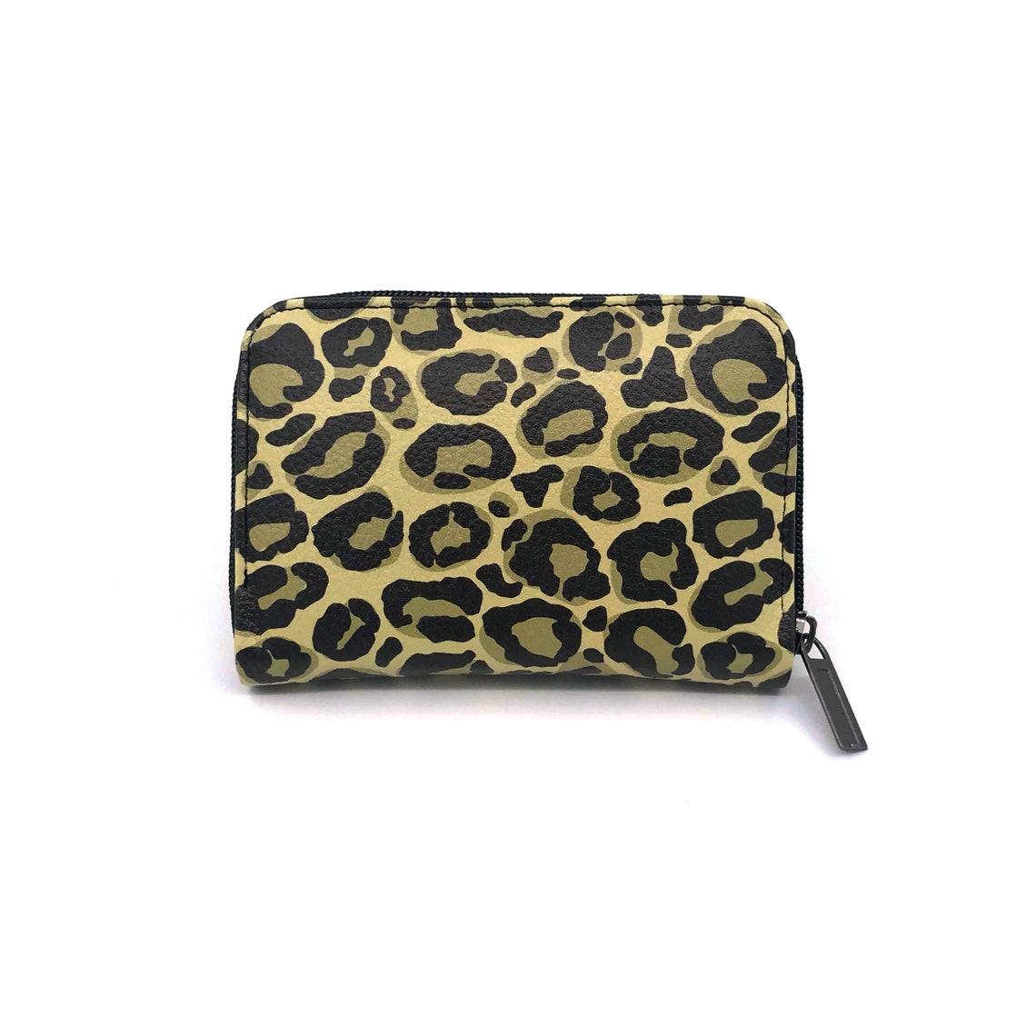 Leopard Print Wallet Leather Leopard Wallet Leopard Print Etsy