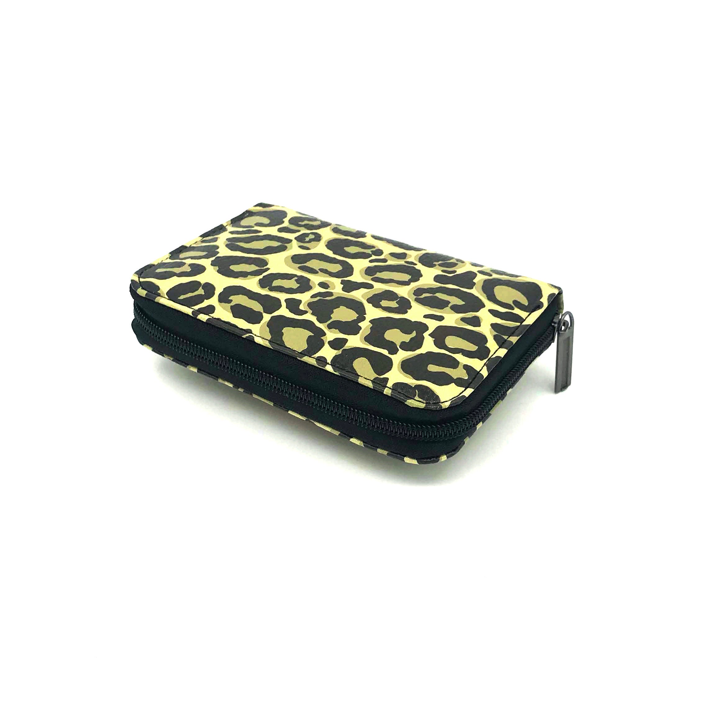 Leopard Print Wallet Leather Leopard Wallet Leopard Print Etsy