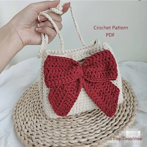 Crochet Pattern, Handbag, Bag, Purse, Bow Bag, Shoulder Bag - Etsy