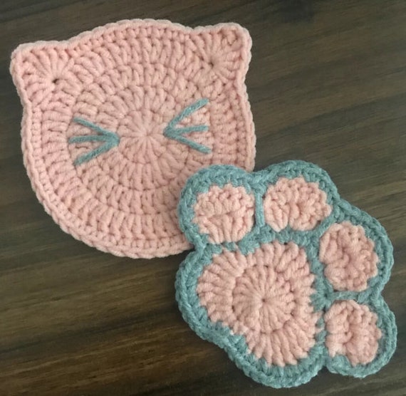 DIY Crochet Coaster Patterns - Paw Coaster Inspiration