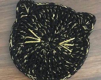 Crochet Pattern, Cat Coaster