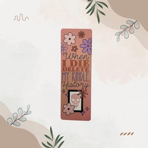 Funny Pink Bookmark – Humorous Reader Gift, Handmade Book Lover Accessory, Sarcastic Bookish Page Marker, Witty Reading Gift