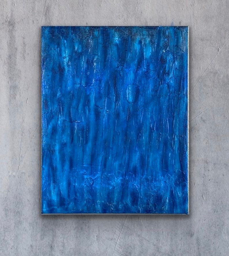 Blue Majestic original abstract painting