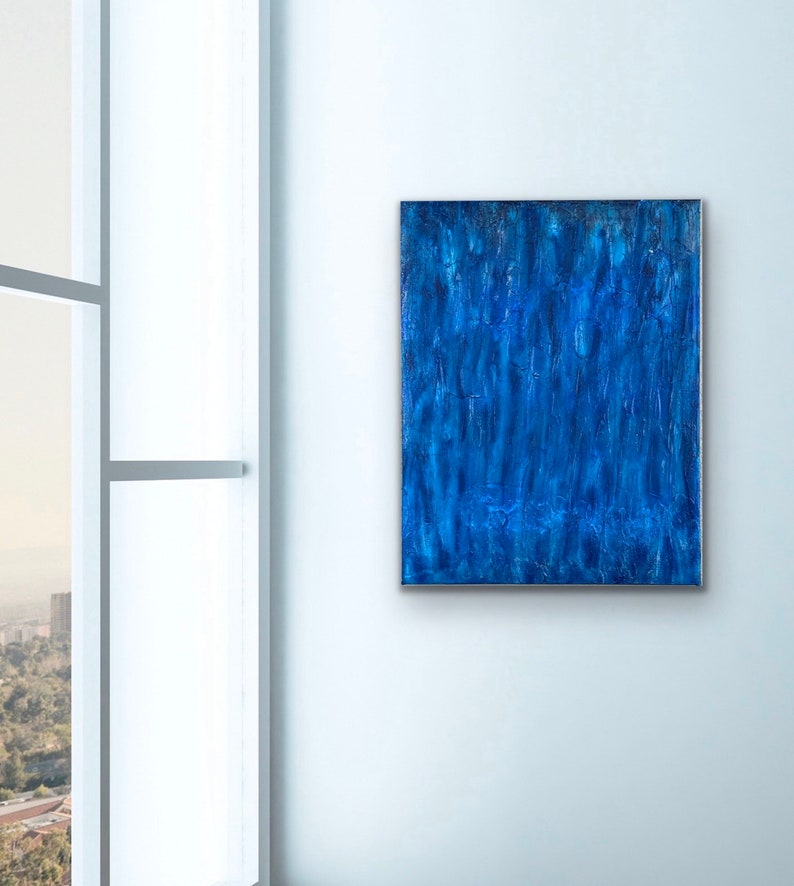Blue Majestic original abstract painting