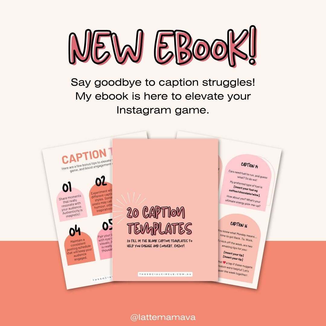 20 Caption Templates 20 Fill in the Blank Captions Caption Templates