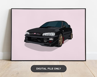 DIGITAL Custom Car Illustrations | Car Portrait | Personalised Gift | Gifts for All Occasions *Digital File Only*