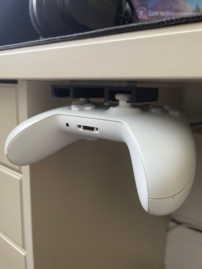 Under Desk Gaming Controller Mount and Storage for / PS5 / PS4 Etsy