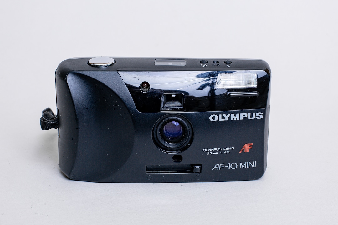 Olympus AF10 Mini 35mm Film Camera Point & Shoot With Box Manual Carry Case Etsy