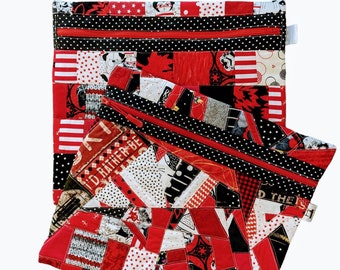 Sac de projet de couture, pochette patchwork, sac de projet d'artisanat, sac de rangement, cadeau de bricolage, cadeau d'anniversaire pour maman, cadeaux uniques pour elle