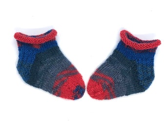 Chaussettes tricotées pour bébé, 6- 12 mois, chaussettes en laine pour bébés, chaussettes pour nourrissons, chaussettes de cheville, chaussette chaude, chaussette unisexe, cadeau de douche, livraison gratuite