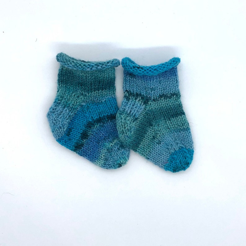 Baby Knit Socks, 0-3 months, ankle sock, Infant Sock, Baby Gift, Knit Baby Booties, Warm sock, Newborn gift, Shower gift, knit socks babies Bild 5