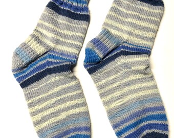 Chaussettes en laine tricotées à la main, chaussettes pour bottes, chaussettes de travail, chaussettes d'hiver chaudes, chaussettes confortables, cadeau d'anniversaire pour papa, pour lui, pour elle, cadeau non sexiste