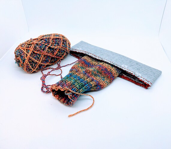 Sock needle holder, Knitting Needle Keeper, Double Pointed Needle Case, DPN cozy,  Birthday Gift for Knitter,  for Mom gift, Gift for her