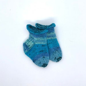 Baby Knit Socks, 0-3 months, ankle sock, Infant Sock, Baby Gift, Knit Baby Booties, Warm sock, Newborn gift, Shower gift, knit socks babies Bild 1