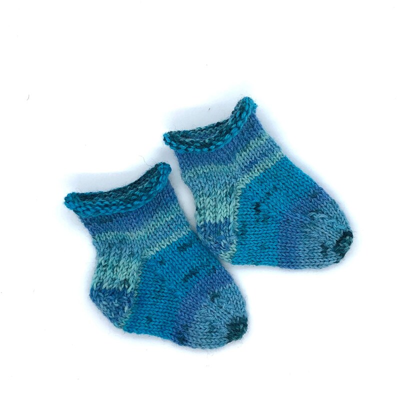 Baby Knit Socks, 0-3 months, ankle sock, Infant Sock, Baby Gift, Knit Baby Booties, Warm sock, Newborn gift, Shower gift, knit socks babies Bild 3
