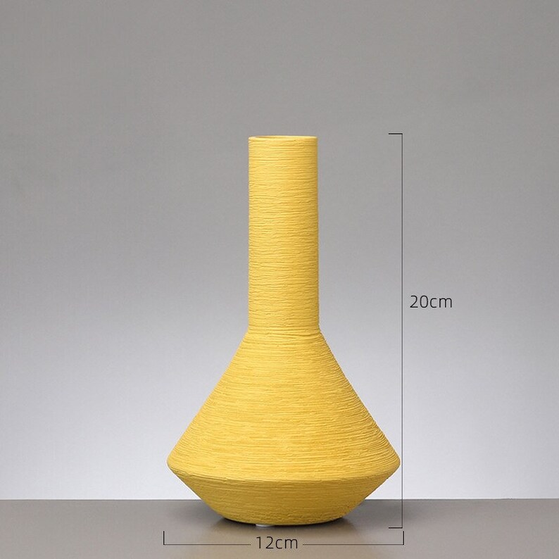 Art Deco Ceramic Flower Vase Modern Ceramic Vase Tabletop Etsy