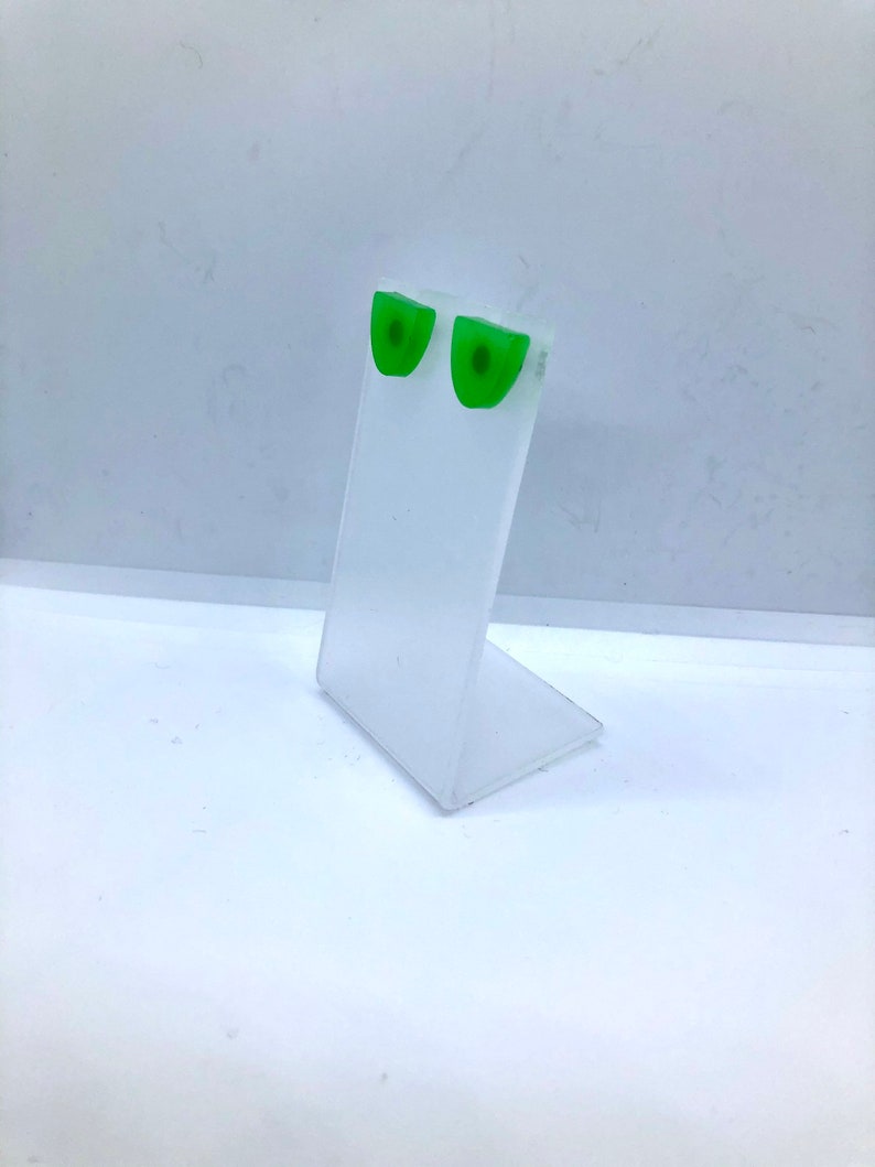 The Vanessa studs in Jade green