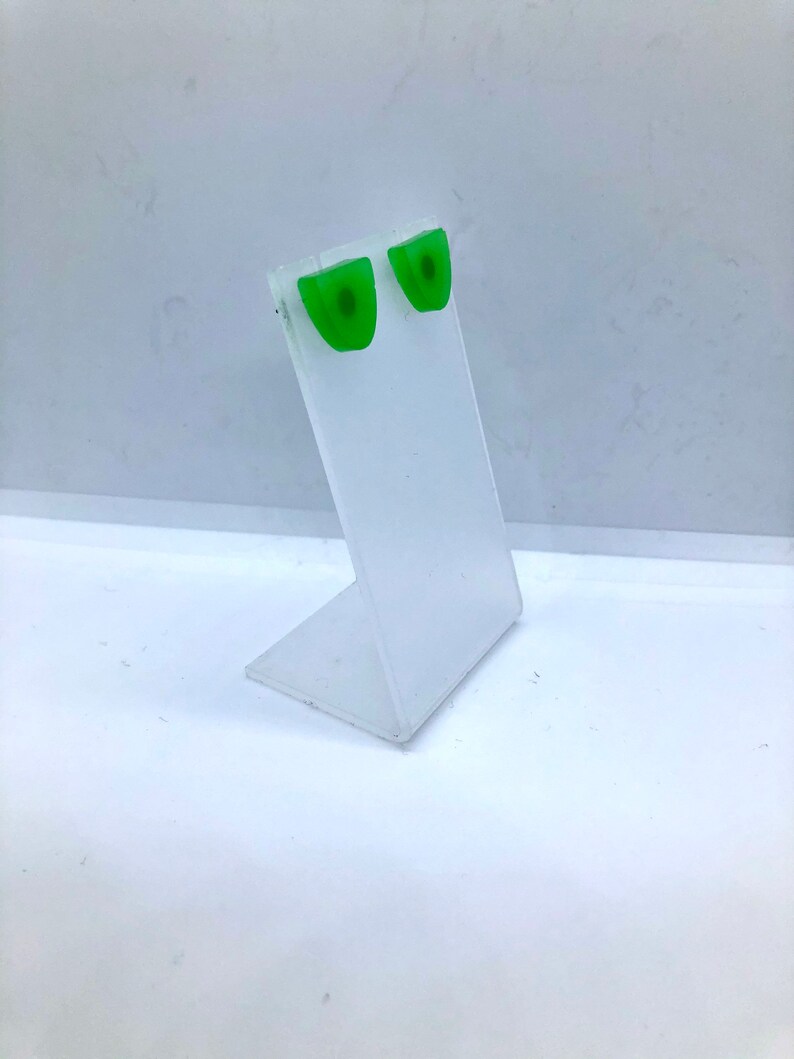The Vanessa studs in Jade green