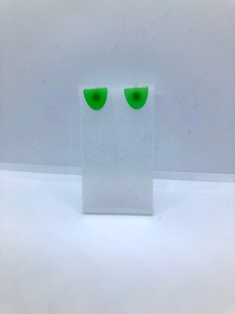 The Vanessa studs in Jade green