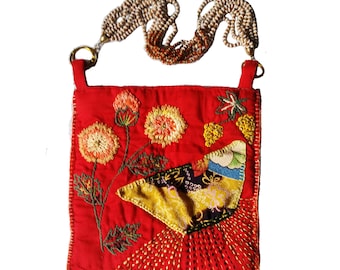 ヒ*ロ様 キムタク　US Customized Quilted Body Bag Custom-made, 100% Hand-embroidered, Meticulously Crafted Wearable