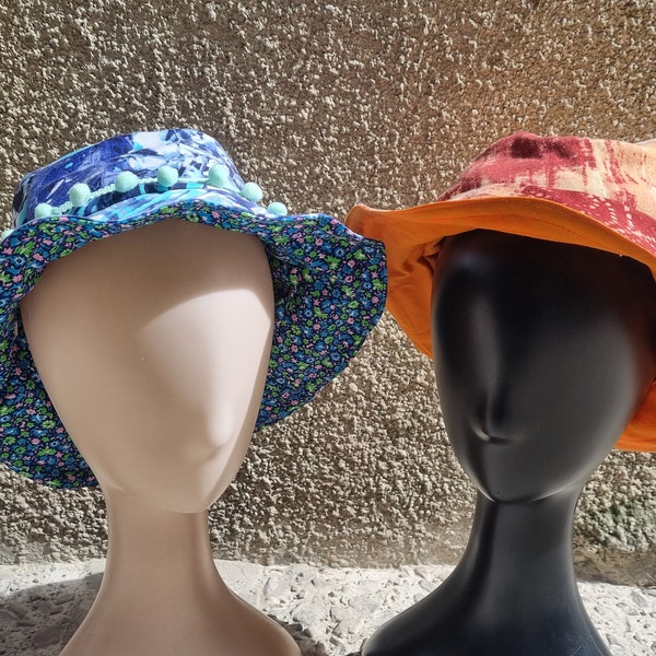 Chapeaux bob coloris variés