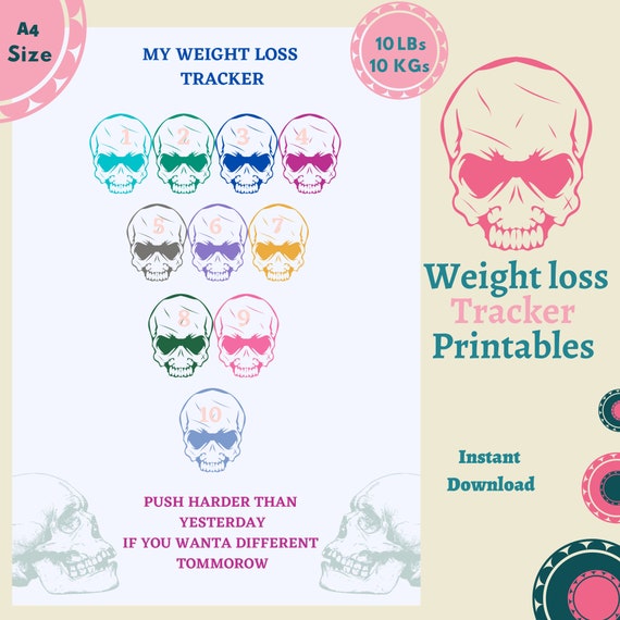 10 Lb Kg Skull Weight Loss Tracker Pdf Slimming World Etsy 10 Lb Kg Skull Weight Loss Tracker Pdf Slimming World Etsy