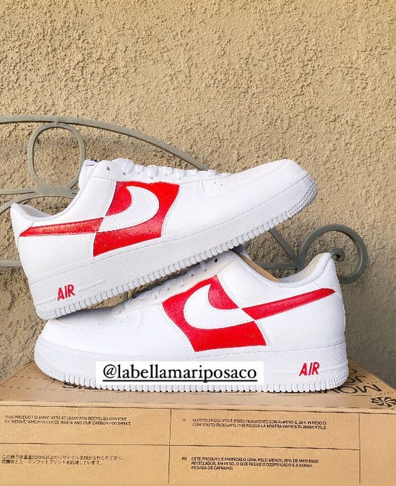 air force 1 custom red