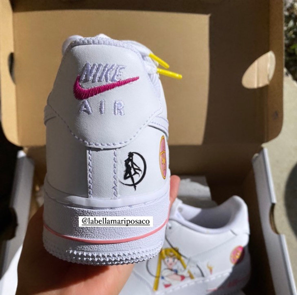 Air Force 1s Custom Sailor Moon Nikes Pink Af1-sailor Moon | Etsy