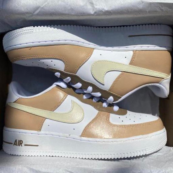 multi tan air force 1