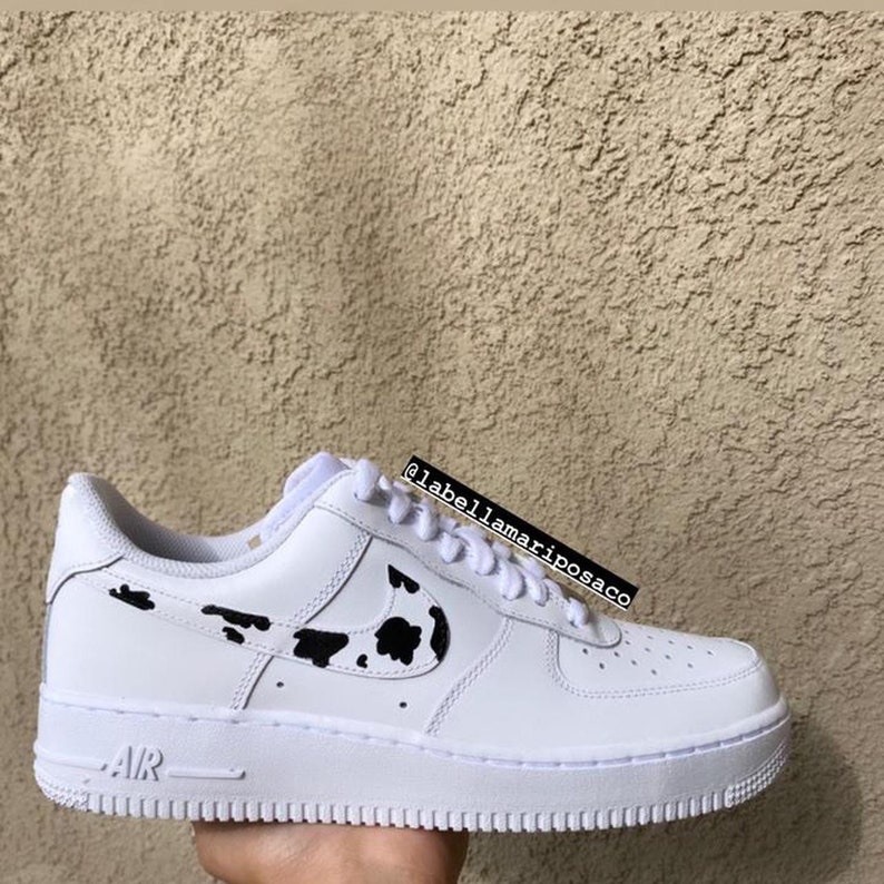 Custom Nike Air Force 1 Black and White 