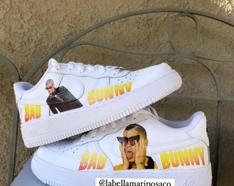 Custom air force 1 bad bunny | Etsy Nederland