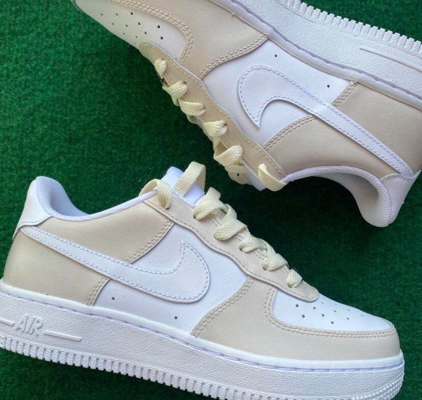 multi tan air force 1