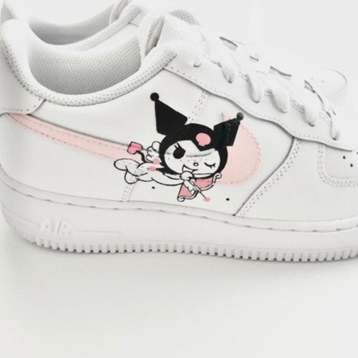 Custom Nike Air Force 1's Sanrio Kuromi Pink Hello Kitty | Etsy México
