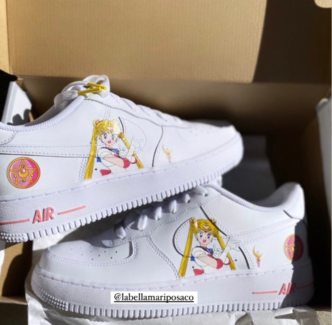 Air Force 1s Custom Sailor Moon Nikes Pink Af1-sailor Moon | Etsy