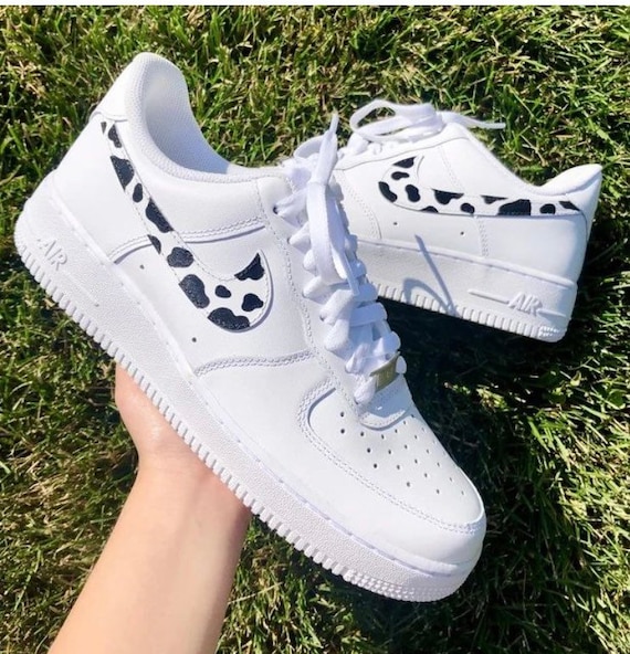 Custom Nike Air Force 1 Black and White 