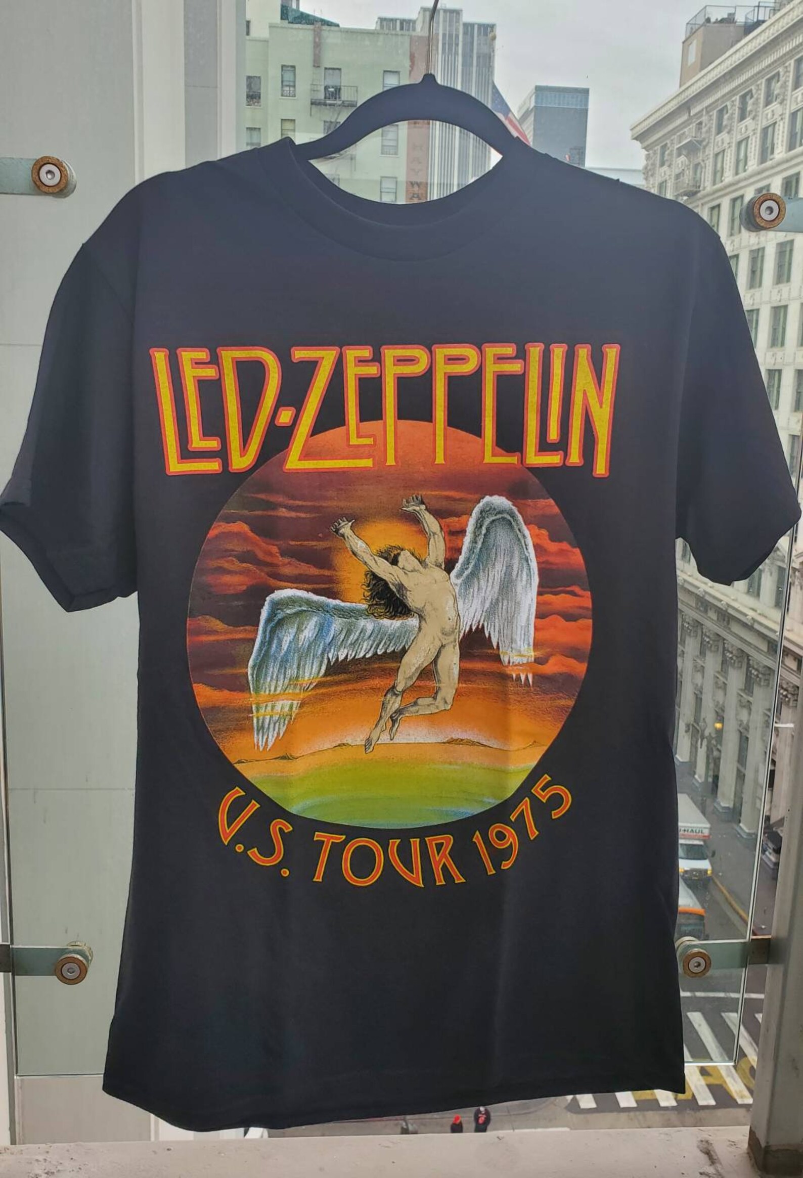 Led Zeppelin Vintage Graphic Tee US Tour 1975 Led Zeppelin Etsy
