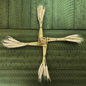 Brigid&#39;s Cross - Wheat Cross - Saint Brigid - 15&#39;&#39;